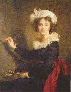 Elisabeth Louise Viegg-Le Brun Self portrait, painted at Florence, Germany oil painting artist